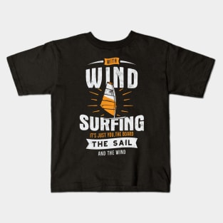 Wind Surfing Kids T-Shirt